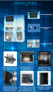 EU Outdoor Water and Ice Cube 2-in-1 Making Ice Vending and Water Vendo Vending Machine Dispenser - Product Image 2
