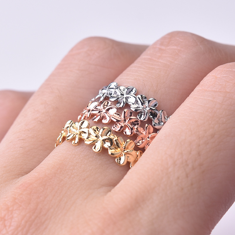 polynesian flower ring