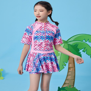 Maillot de <span class=keywords><strong>bain</strong></span> personnalisé mignon bikini adorable imprimé par sublimation pour enfants Maillots de <span class=keywords><strong>bain</strong></span> d'été Maillot de <span class=keywords><strong>bain</strong></span> éruption cutanée à manches longues pour bébé fille - Product Image 2