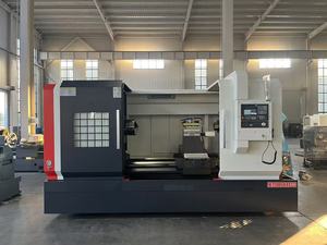 เครื่องกลึงโลหะแบบเตียงแบนมีความแม่นยำสูงเครื่องกลึงซีเอ็นซีแนวนอนแบบ CK61125พร้อมฟังก์ชั่นดิจิตอล - Product Image 5