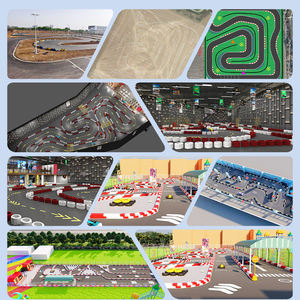 Kart électrique 48V15AH pour adultes, karting de course en plein air, voiture de <span class=keywords><strong>drift</strong></span>, 35 km/h, batterie au phosphate de fer et de lithium, usage commercial, noir, arrière - Product Image 5