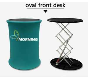 Kualitas Tinggi Murah Promosi Lipat Perdagangan Acara Meja Portable Display - Product Image 3