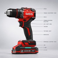 Perceuse électrique multifonction 21V sans balais au lithium-ion, la plus vendue, portable, pour usage domestique, style pistolet