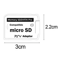 Adaptador SD de tarjeta de memoria TF para PS Vita PSV 1000 2000 soporte de tarjeta Micro SD2 VITA adaptador Memory Stick