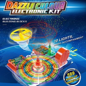 Blocs de construction électroniques en plastique colorés, kit d'expériences scientifiques sur la physique, circuit électronique, jouet éducatif pour enfants - Product Image 5
