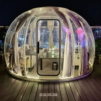 Prix bon marché grande tente à bulles gonflable en dôme de fête en plein air petite tente en Polycarbonate Camping Igloo tente à bulles dôme de jardin