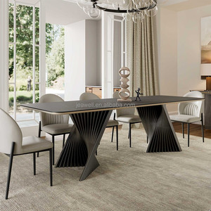 Israele caldo stile di vendita Hardware funzione allungabile tavolo da pranzo in ceramica con importazione marrone colore ceramico per mobili per la casa - Product Image 5