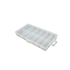 Transparent Plastic <b>Storage</b> <b>Box</b> 12 Grids 14.6x7.7x1.8cm For Screws Buttons Jewelry <b>Small</b> Parts Sorting Packaging - Product Image 5