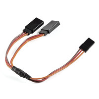 Cable de Extensión de Conexión de Dirección para Aeromodelismo ZYHOBBY, Tipo Y, 15CM, Compatible con Futaba/Hitec/JR, de Uno a Dos Controles