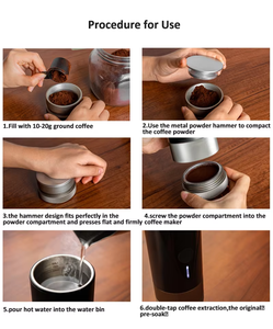 Moulin à café électrique compact rechargeable par USB-C, parfait pour les cafetières portables - Product Image 4