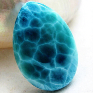 ยอดขายสูงสุดให้คะแนนดีคุณภาพยอดเยี่ยมธรรมชาติ Larimar Cabochon - Product Image 1