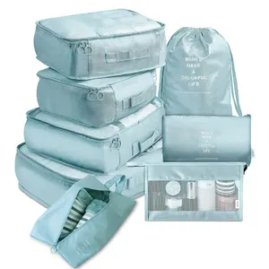 Hot Selling 8 Stks/set Reizen Opbergtas Voor Kleding Bagage Packing Cube Organizer Koffer