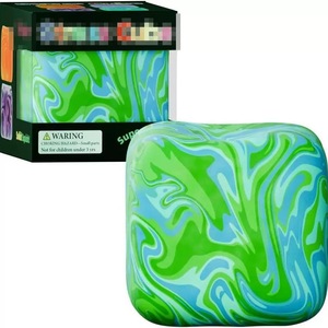 Rainbow Marble Slow Rising Squishy Cube Stress Relief Foam <b>Toy</b> for Adults Kids Sensory Play <b>Desk</b> Decor Gift - Product Image 2