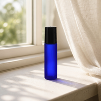 Flacon roll-on en verre cosmétique vide personnalisé de 10 ml pour déodorant, huile essentielle, crème pour les yeux, emballage roll-on