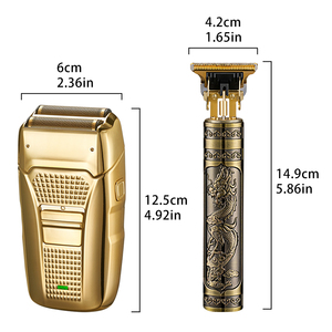 Professional 2-in-1 Hair Clippers Trimmers Salon <b>Shaver</b> Grooming Set LCD Display USB for Household Hotel Use Popular Reciprocati - Product Image 3