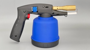 Chalumeau de découpe au <span class=keywords><strong>gaz</strong></span> butane robuste, flamme réglable, refroidi par air, 1300°C, avec valve en laiton et brûleur en <span class=keywords><strong>fer</strong></span>, pour barbecue, <span class=keywords><strong>camping</strong></span>, soudage et usage culinaire - Product Image 5