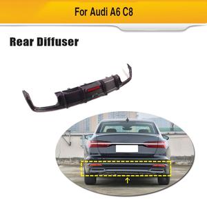 Diffusore Posteriore in Vera Fibra di Carbonio per <span class=keywords><strong>Audi</strong></span> <span class=keywords><strong>A6</strong></span> S6 C8 <span class=keywords><strong>2019</strong></span>-2024, Splitter Paraurti Posteriore - Product Image 6