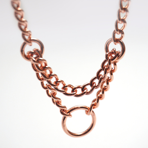 Collar de Cadena Martingale de Acero Inoxidable Color Oro Rosa, Estilo Nuevo y Ecológico, para Perros Pequeños - Product Image 2