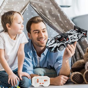 Flytec имитация комплект строительные игрушки 990 шт. RC технологии спортивный гоночный автомобиль модели DIY частиц строительные блоки игрушки в сборе - Product Image 4