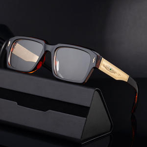 Lunettes de soleil carrées pour homme ZS-98321-B, monture noire, verres PC, protection UV400, style outdoor - Product Image 3