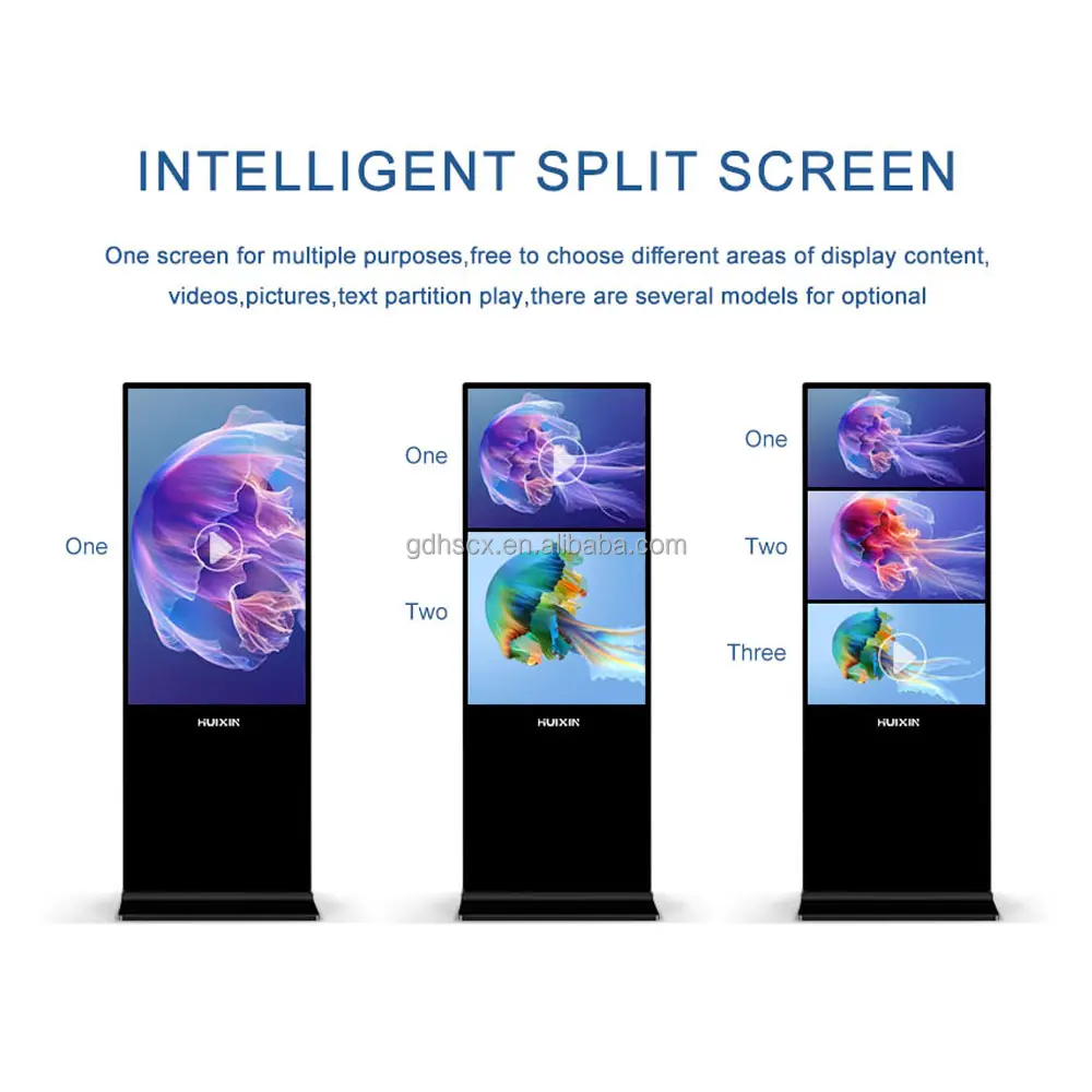 Hoge Helderheid Vloer Staande Reclame Digitale Bewegwijzering Display Kiosk Digitale Bewegwijzering En Displays Outdoor Tv Waterdicht