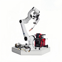 Robot kolaborasi 6 sumbu Huayan multifungsi, Robot las 5kg 10kg 15kg muatan muatan Hans Cobot