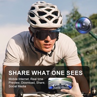 Lunettes Intelligentes IA avec Caméra, Monture ABS, Lentille Cylindrique, Protection Solaire pour Cyclisme en Extérieur, Sports, Ski, Photographie - Modèle Q12