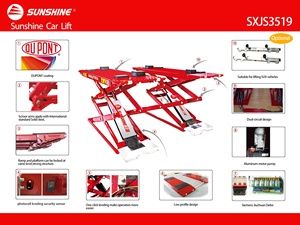 Elevador de Tijera pequeño ultrafino de 3,5 T, elevador hidráulico para reparación de automóviles con CE - Product Image 3