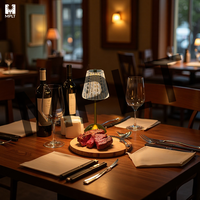 Lampes de table LED sans fil rechargeables en cristal, style nordique européen, pour restaurant, bureau, avec commande tactile, décoration intérieure