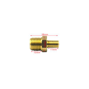 Noyau de valve de pneu automobile, tige de valve filetée sans chambre à air pour moto, tige de valve en cuivre 1/4 NPT pour surveillance de la pression des pneus - Product Image 3