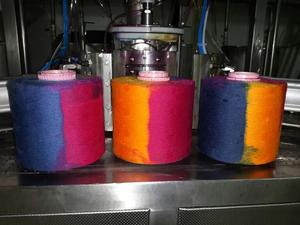 Haute visibilité semi-automatique multicolore en acier inoxydable 304 Textile cône fil teinture Machine 1 cône 1 Minute capacité nouveau - Product Image 6