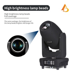 Venta al por Mayor de Luz Estroboscópica LED de 250w con Cabezal Móvil, Luz de Zoom con Cabezal Móvil RGB 3 en 1 - Product Image 2