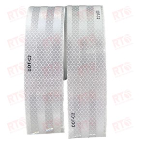 Ruban réfléchissant auto-adhésif <span class=keywords><strong>de</strong></span> qualité diamant, 2 pouces, conforme à la norme DOT C2, pour camion - Product Image 4