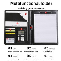 Carpeta Multifuncional A4 para Oficina, con Pinza Resistente, para Contratos de Venta, Regalos Empresariales