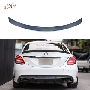 สปอยเลอร์หลังคาร์บอนไฟเบอร์สไตล์ ED1 W205สำหรับ Mercedes Benz C คลาส C63 C205ชุดบอดี้4ประตูลำตัวสปอยเลอร์วิง2015-2021 - Product Image 1