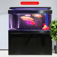 Aquarium avec pompes à eau 400L 1000L, rectangulaire, verre ultra-clair, luxe, filtre intelligent au fond, écran, aquarium pour poissons