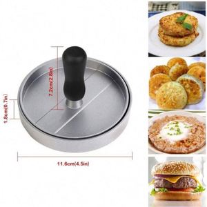 Utensilios de Cocina, Prensa para Hamburguesas de Aluminio Antiadherente, Molde para Carne de Res, BBQ, Grill, Hamburguesas - Product Image 3