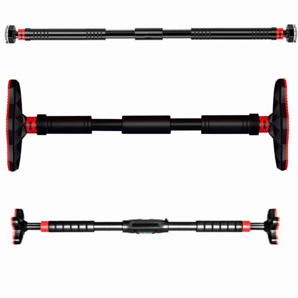 Выдвижной-Дверной тренажер-Тренировка подбородка-Тренировка дома-Тренировка Натяжная планка-Регулируемая планка для дверного проема без винтов