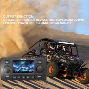 เครื่องเล่น MP5 กันน้ำ หน้าจอ TFT 4 นิ้ว IP66 วิทยุสเตอริโอสำหรับเรือ 4X50W เครื่องเสียงติดรถยนต์ ATV สำหรับเรือและรถยนต์ จากโรงงาน - Product Image 6