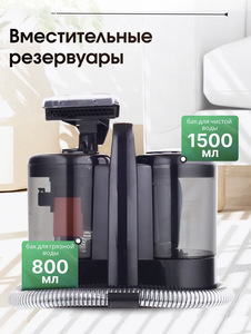 เครื่องดูดฝุ่นแบบพกพา หัวปลั๊กแบบ EU สำหรับทำความสะอาดเบาะ ที่นอน พรม และเบาะรถยนต์ รุ่น W07 - Product Image 1