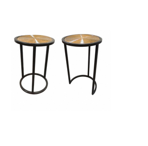 Modern <b>Set</b> of 2 <b>Side</b> <b>Tables</b> Stylish End <b>Tables</b> for Living Room Nightstands Space Saving Furniture for Home Use - Product Image 3