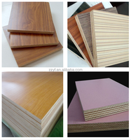 Panneau mural en contreplaqué mélaminé 4x8, placage bouleau, marbre et grain de bois, colle E0, 12mm/18mm, pour meubles, armoires et placards de villa
