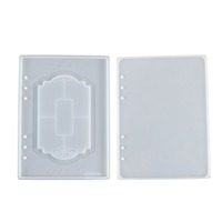 Sans BPA nouveau époxy bricolage à la main Note Book couverture moules A5 cahier Silicone résine moules en 3 Types européens artisanat résine outils