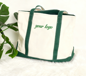 Sac fourre-tout en toile de coton personnalisé avec une longue poignée, imprimé, avec une étiquette en toile vierge, sac fourre-tout pour le shopping avec logo - Product Image 2