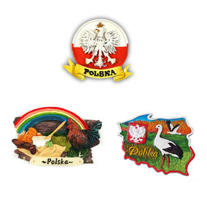 Imán de Resina Personalizado con Diseño de Globo de Nieve, Islas de Groenlandia, Suecia, Finlandia, Dinamarca, con Brillantina, Trolls, Vikingos, Bandera Noruega, Polonia, Cracovia, Recuerdo - Product Image 4