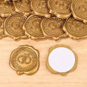 Iniciales de cera dorada Elegante diseño personalizado hecho a mano y estampado de <span class=keywords><strong>sello</strong></span> de cera de color con precio al por mayor - Product Image 4