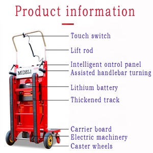 Karren 400Kg Capaciteit Stalen Platform <span class=keywords><strong>Pallet</strong></span> Trap Klimmen Dolly Kar Elektrische Trap Klimmer Liften Industrieel Gebruik Trolleys - Product Image 4