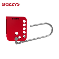 Cadenas de sécurité papillon rouge en acier inoxydable pour cadenassage et étiquetage (LOTO) pour la gestion multi-personnes