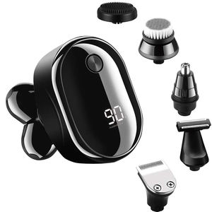 LK-8800 xi siyah kafa tıraş makinesi elektrikli su geçirmez yüz saç çıkarıcı Groomer döner jilet erkek elektrikli tıraş makinesi 5 in 1 kadın - Product Image 3