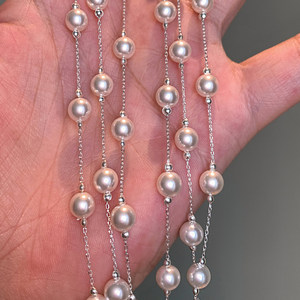<span class=keywords><strong>Collana</strong></span> di Perle Placcata in Platino di Lusso, <span class=keywords><strong>Collana</strong></span> Effetto <span class=keywords><strong>Cielo</strong></span> Stellato, Gioielli da Donna all'Ingrosso - Product Image 6